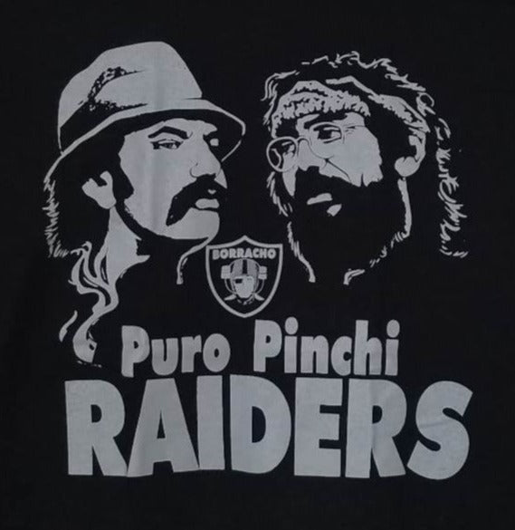 New Cheech & Chong Puro Pinche Raiders Unisex Silkscreen T-Shirt