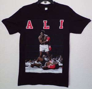 New "Muhammad Ali - ALI" Unisex Silkscreen T-Shirt. Available From Small-3XL.