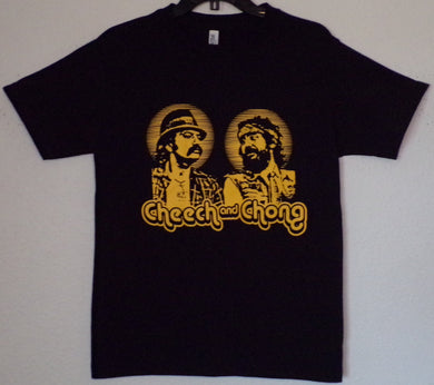 new cheech chong yellow picture unisex silkscreen t-shirt available from small-2xl apparel adult mexican style movie 420 shirts tops