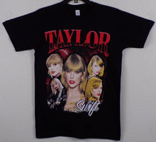 Load image into Gallery viewer, New &quot;Taylor Swift - Red Collage&quot; Unisex Silkscreen T-Shirt. Available From Small-2XL.
