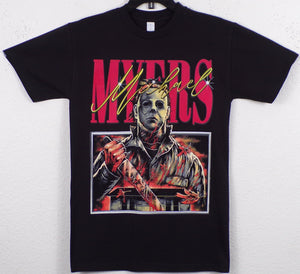 New "Michael Myers - Red Myers" Unisex Silkscreen T-Shirt. Available From Small-3XL.