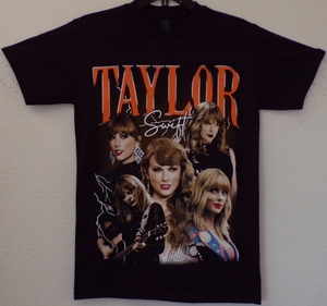 New "Taylor Swift Picture Collage" Unisex Silkscreen T-Shirt. Available From Small-3XL.