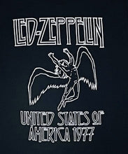 Load image into Gallery viewer, New &quot;Led Zeppelin USA 1977&quot; Youth Silkscreen Band T-Shirt. Available In XS-XL Youth.
