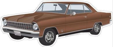 new chevy nova 1967 die cut signs size 24 wide x 10 height wall decor man cave transportation general motors novelty chevrolet auto aluminum