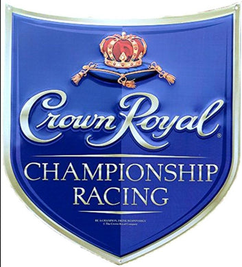 new crown royal championship racing large die cut 16 x 16 alcohol adult wall decor novelty