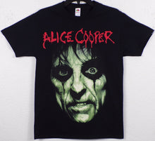 Load image into Gallery viewer, New ’Alice Cooper - Green Face’ Unisex Silkscreen T-Shirt. Available From Small-3XL. - Small - Men’s Short Sleeve Shirt
