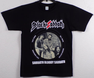 New ’Black Sabbath - Sabbath Bloody Sabbath’ Adult Silkscreen T-Shirt. Available From Small-3XL. -Unisex  Short Sleeve Shirt