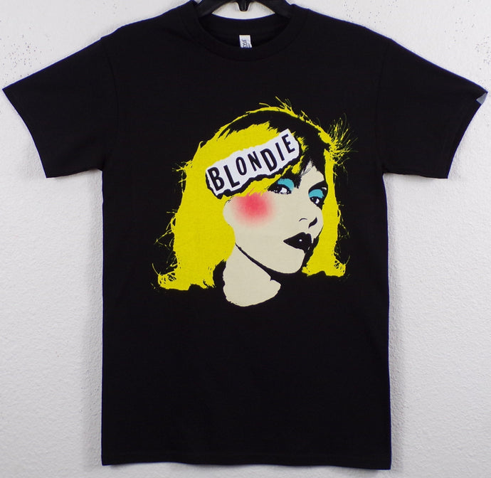 New ’Blondie - Headshot’ Adult Silkscreen T-Shirt. Available From Small-3XL. - Unisex Short Sleeve Shirt