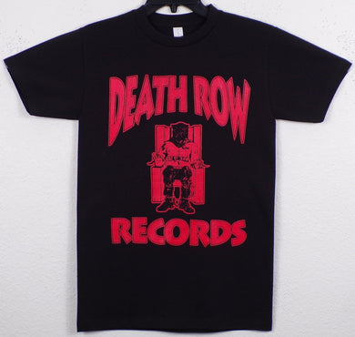 New ’Death Row Records’ Adult Silkscreen T-Shirt. Available In Small-3XL. - Unisex Short Sleeve Shirt