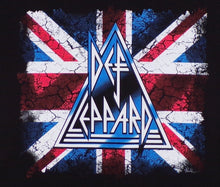 Load image into Gallery viewer, ’Def Leppard - Union Jack’ Adult Silkscreen T-Shirt. Available From Small-3XL. - Unisex Short Sleeve Shirt
