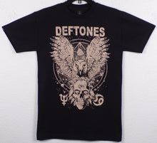 Load image into Gallery viewer, New ’Deftones - Owl and Skull’ Unisex Silkscreen T-Shirt. Available From Small-3XL. - Small - Men’s Short Sleeve Shirt
