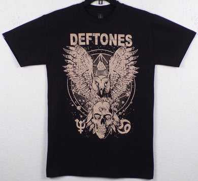 New ’Deftones - Owl and Skull’ Unisex Silkscreen T-Shirt. Available From Small-3XL. - Small - Men’s Short Sleeve Shirt