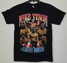 Load image into Gallery viewer, iron mike tyson picture collage adult silkscreen t-shirt available from small-3xl unisex sports apparel adult shirts tops
