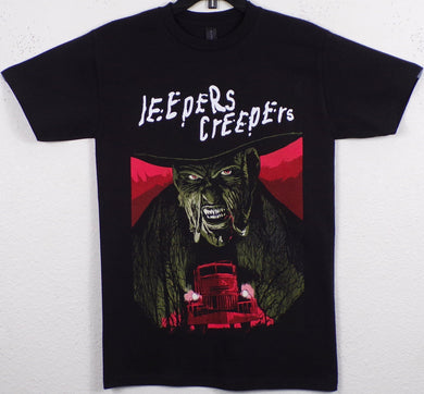 New ’Jeepers Creepers’ Adult Silkscreen T-Shirt. Available In Small-3XL. - Unisex Short Sleeve Shirt