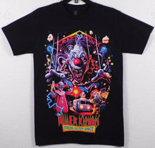 Load image into Gallery viewer, New ’Killer Klowns from Outer Space - Crazy House’ Adult Silkscreen T-Shirt. Available From Small-3XL. - Unisex Short Sleeve Shirt
