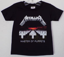 Load image into Gallery viewer, Metallica Master of Puppets&#39; silkscreen t-shirt featuring the iconic album artwork. Available in sizes XS-XL.
