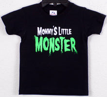 Load image into Gallery viewer, Mommy&#39;s Little MONSTER&quot; Youth Silkscreen T-Shirt featuring a bold graphic design, perfect for kids who like to stand out. Available in XS-XL
