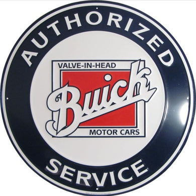 new authorized buick service novelty metal signs general motors auto trasnportation wall decor embossed aluminum sign die cut