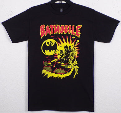 New ’Batmobile - Psycho Carnival’ Unisex Silkscreen T-Shirt. Available From Small-2XL. - Small - Men’s Short Sleeve