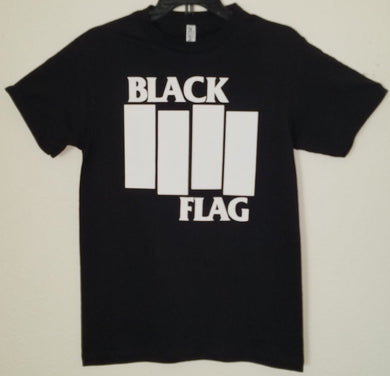 New ’Black Flag Solid Bars’ Unisex Silkscreen T-Shirt. Available From Small-2XL. - Small - Men’s Short Sleeve Shirt