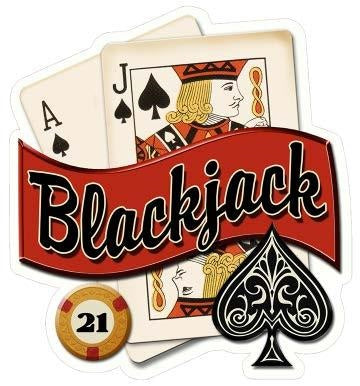 New ’Blackjack Jack And Ace Of Spades’ Gambling Wall Décor Shaped Embossed Metal Sign. 15.5’’W x 16.5’’H. - Shaped Signs