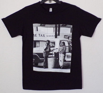 New ’Cheech & Chong - Gas Siphoning’ Unisex Silkscreen T-Shirt. Available From Small-3XL. - Small - Men’s Short Sleeve