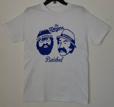 New ’Cheech & Chong - Los Doyers’ Unisex Silkscreen T-Shirt. Available From Small-2XL. - Small - Men’s Short Sleeve