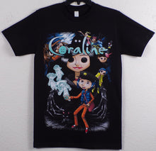 Load image into Gallery viewer, New ’Coraline Collage’ Unisex Silkscreen T-Shirt. Available From Small-3XL. - Small - Men’s Short Sleeve Shirt
