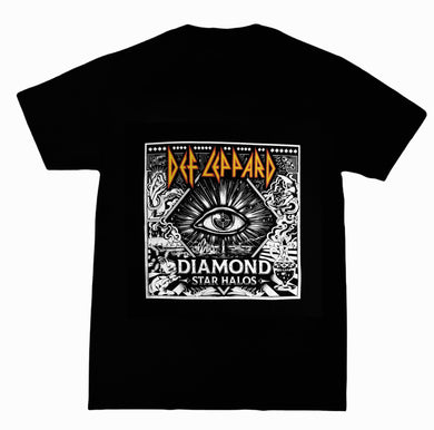 New ’Def Leppard - Diamond Eye’ Unisex Silkscreen T-Shirt. Available From Small-3XL. - Small - Men’s Short Sleeve Shirt