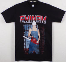 Load image into Gallery viewer, New ’Eminem With Chainsaw’ Unisex Silkscreen T-Shirt. Available From Small-2XL. - Small - Men’s Short Sleeve Shirt
