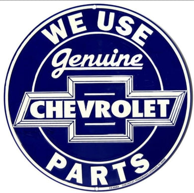 new genuine chevrolet parts large round aluminum sign 24 diameter wall decor trucks man cave die cut chevrolet chevy cars auto novelty