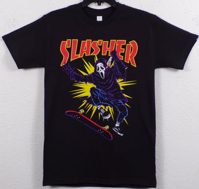 New ’Ghostface Slasher - Kickflip’ Unisex Silkscreen T-Shirt. Available From Small-3XL. - Small - Men’s Short Sleeve