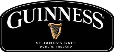 New ’Guinness St. James Gate Dublin Ireland’ Shaped Embossed Metal Sign.18.25’’W x 8.5’’H. - Shaped Signs