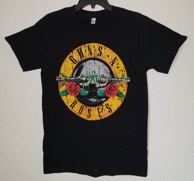 new guns n roses double gun unisex silkscreen t-shirt available from small-2xl women men music hard rock apparel adult shirts tops