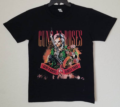 new guns n roses family tree unisex silkscreen t-shirt available from small-3xl women men music hard rock apparel adult shirts tops