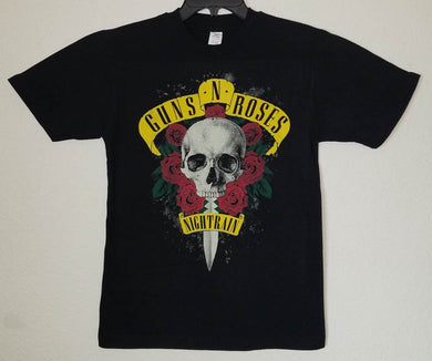 new guns n roses nightrain unisex silkscreen t-shirt available from small-3xl women men music hard rock apparel adult shirts tops