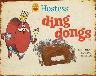 New ’Hostess Ding Dongs’ Classic Kitchen Wall Décor Metal Sign. 15’’W x 12’’H. - Metal Sign