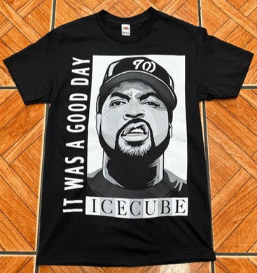 New ’Ice Cube - It Was A Good Day’ Unisex Silkscreen T-Shirt. Available From Small-3XL. - Small - Men’s Short Sleeve