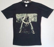 Load image into Gallery viewer, new kurt cobain sitting mens silkscreen t-shirt available from small-3xl women unisex nirvana music men grunge apparel adult shirts tops
