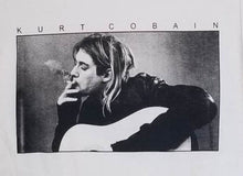 Load image into Gallery viewer, new kurt cobain smoking unisex silkscreen t-shirt available from small-2xl women unisex nirvana music men grunge apparel adult shirts tops
