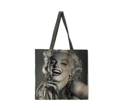 New ’Marilyn Monroe Smiling’ Canvas Tote Bags. Image Is Printed On Both Sides. - Handbags