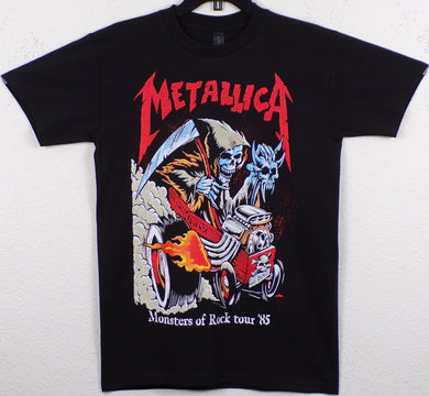 New ’Metallica - Monsters Of Rock Tour 1985’’ Unisex Silkscreen T-Shirt. Available From Small-2XL. - Small - Men’s