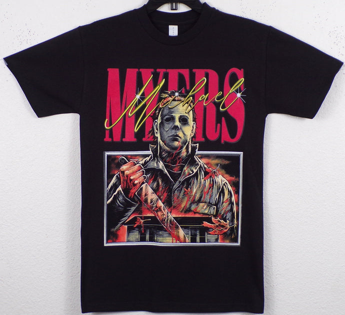 New ’Michael Myers - Red Myers’ Unisex Silkscreen T-Shirt. Available From Small-3XL. - Small - Men’s Short Sleeve Shirt