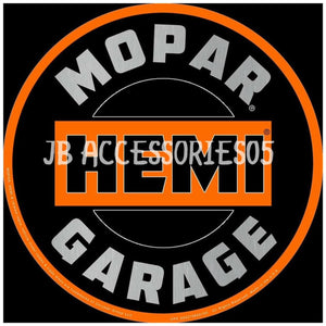 new mopar hemi large embossed aluminum die cut sign 17.5round wall decor transportation auto novelty