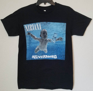 new nirvana nevermind mens silkscreen t-shirt 90s grunge music legends available from small-2xl women unisex nirvana nevermind music men grunge apparel adult shirts tops