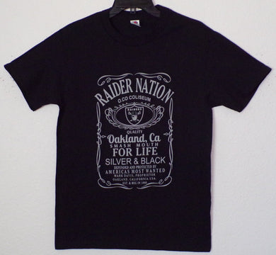 New ’Raider Nation’ Unisex Silkscreen T-Shirt. Available From Small-3XL. - Small - Men’s Short Sleeve Shirt