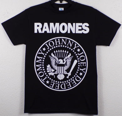 New ’Ramones - Presidential Seal’ Unisex Silkscreen T-Shirt. Available From Small-3XL. - Small / Adults / Unisex