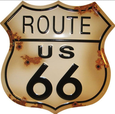 new route 66 with bullet holes wall decor transportation rt 66 historic route 66 die cute advertising