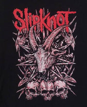 Load image into Gallery viewer, new slipknot red goat skulls unisex silkscreen t-shirt available from small-2xl women unisex music men apparel adult hard rock shirts tops
