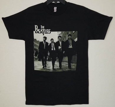 new the beatles walking unisex silkscreen t-tshirt available from small-3xl women music men classic rock apparel adult shirts tops